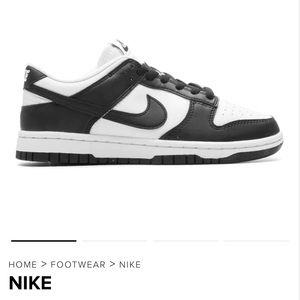 Nike dunk low black and white trending limited stock shoes panda colors